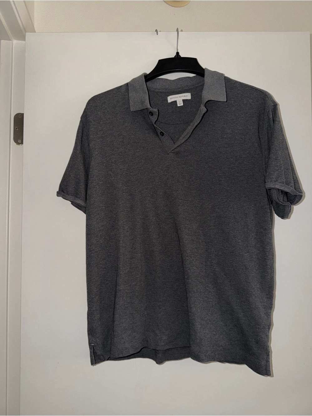 Banana Republic Luxe Touch mens polo - Gray